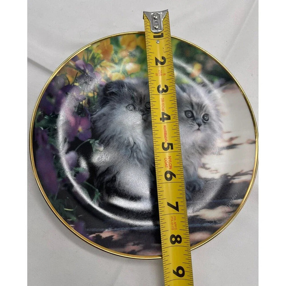 Sitting Pretty Collectors Plate Nancy Matthews Franklin Mint Heirloom Cats Decor - Picture 6 of 8